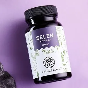 Nature Love selenium complex vegan - high -dose: 200 g selenium per capsule - 365 capsules - sodium selenit L -selenmethionine selenium yeast - high -dose laboratory test produced in Germany - nature love selen komplex hochdosiert 200µg zink selenium natriumselenit