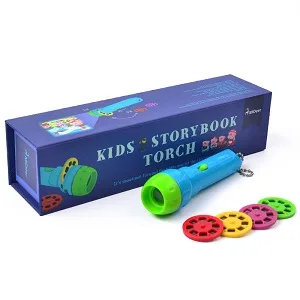 Binnan Children's Projector Flashlight Children's Projection Lamp Toy with 4 Fairy Tales 32 Slides - Kindertaschenlampe