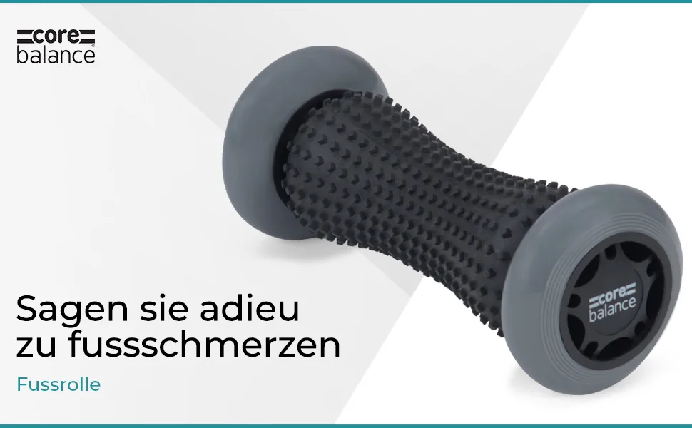 Core Balance Foot Massage Roller for Foot Reflexology & Plantar Fasciitis Black - Core Balance