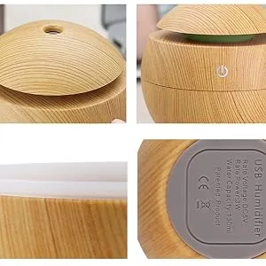 Retoo humidifier aroma diffuser ultrasound aromatherapy oil diffuser with colors LED light electric fragrance lamp for office bedroom spa-yellow essential oils diffuser 150ml - product information 6