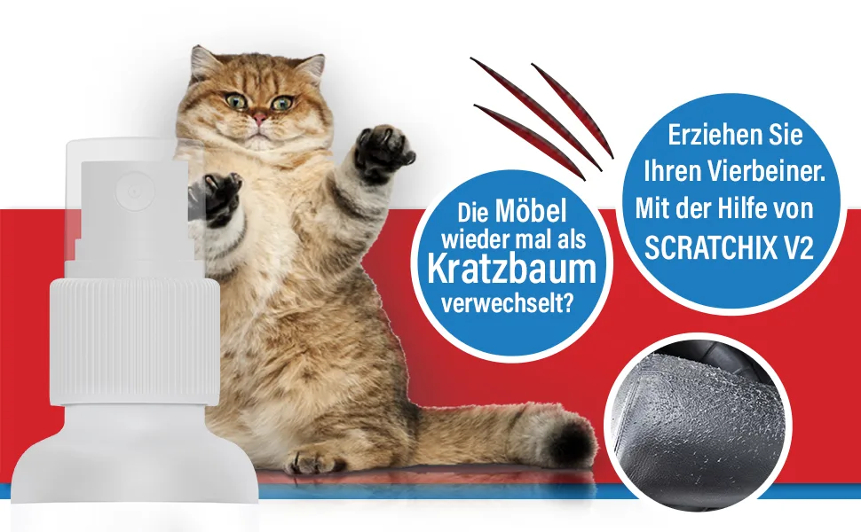 Adema Natural Scratchix V2 - Anti Kratz Spray Medium for scratching for inside outside furniture textiles carpet curtains 50ml content - product information 1
