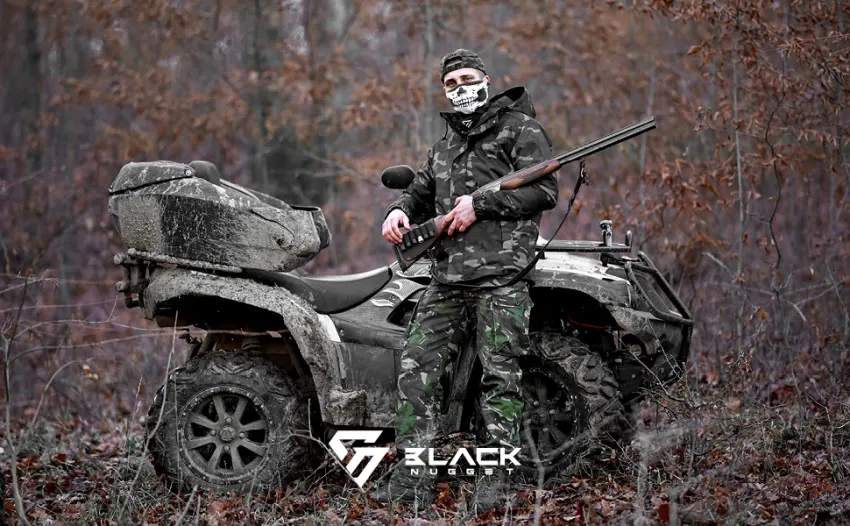 Blacknugget Printed multifunctional cloth with unusual design - high -quality storm hood as a heat and protective cloth - neckerchief face shield face mask - different pattern unit size deadhead 1 - Halstuch, Biken, Motorrad, Schutz, Tuch, Gesicht, Black, Nugget, Antenne, Freizeit, Cool