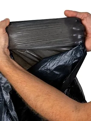 Tear-resistant garbage bags 120L Black - WITH DRAWSTRING - 100% Recycled - XXL garbage bags (50 to 1000 bags selectable) (100) - reißfestes Material
