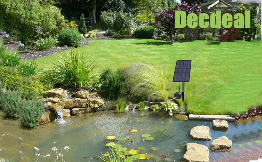 Decdeal Solar Pond Aerator Air Pump Oxygen Pump Day and Night for Garden Pond Aquarium - Oxygenierungspumpe