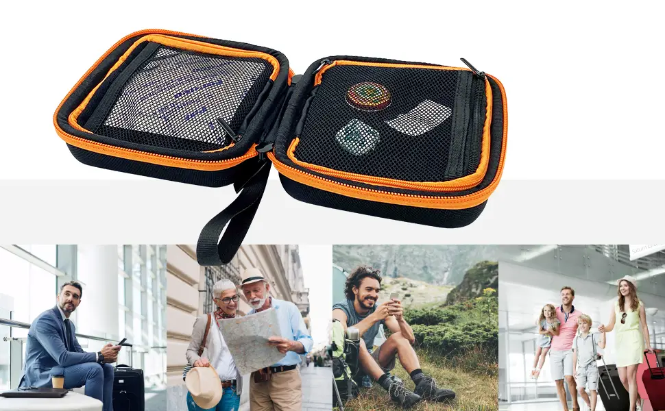 Pillbase Mini -Travel Reisenabotheke - Small medication bag for an emergency - Empty first aid bag - Practical medicine storage - stable pocket pharmacy for trips - EBC BILD 4 Mini Travel