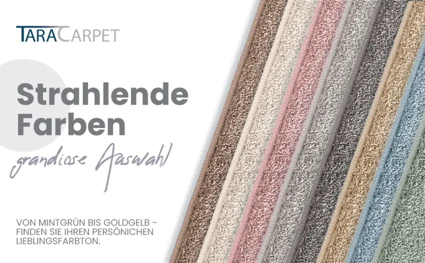 Taracarpet bath mat Fiona non-slip washable bathroom carpet very soft and can be combined as a set plain anthracite 080 cm round - FARBE