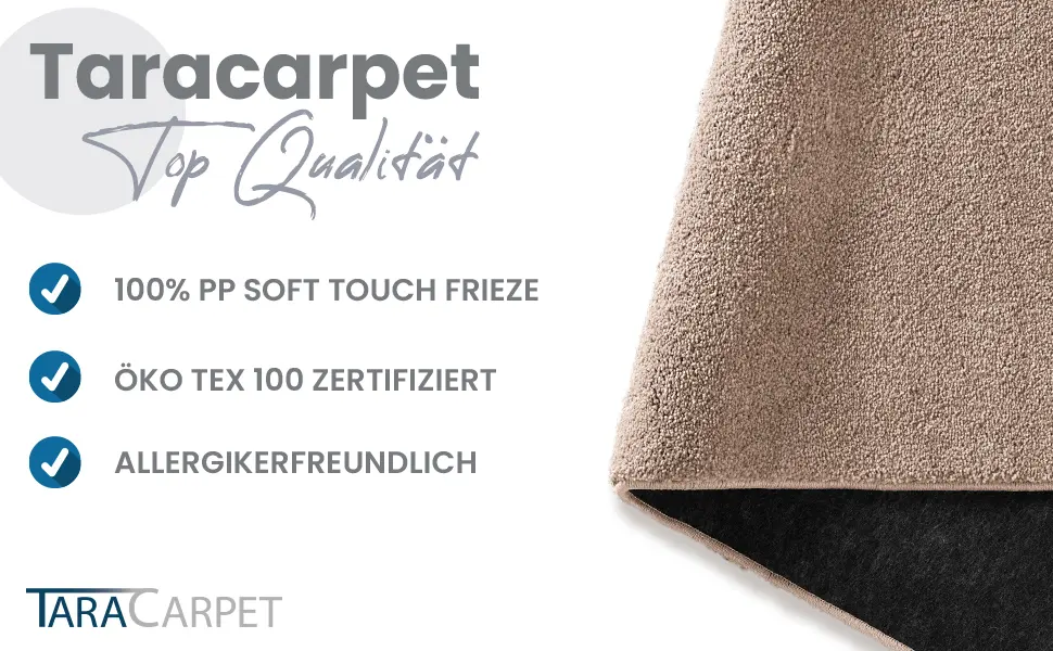 Taracarpet bath mat Fiona non-slip washable bathroom carpet very soft and can be combined as a set plain anthracite 080 cm round - product information 2