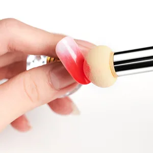 Luliyldj Nailart-Rendering tool Double-headed color curve nail sponge and dab sponge brush applicator (including 4 replacement heads)  - Nagelzubehör