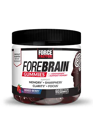 Force Factor Forebrain Gummies Memory Support Mixed Berry 60 Gummies - Forebrain Gummies