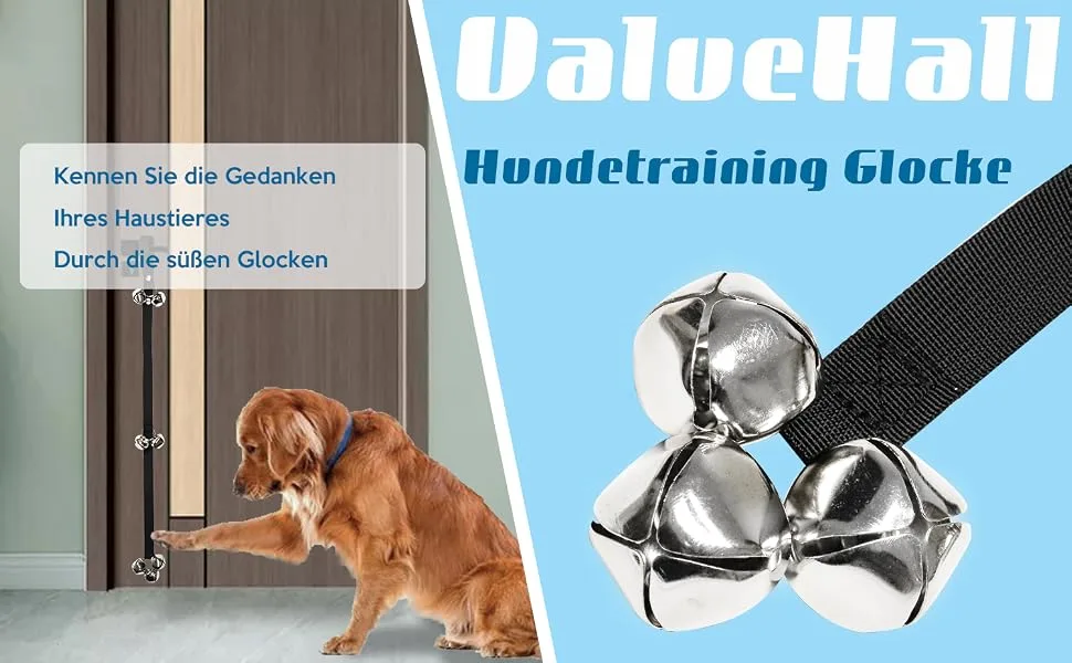 Valuehall dog training bell 2 piece of training door bells interaction bell adjustable dog doorbell pet training bell for pot training v11a04 - product information 1