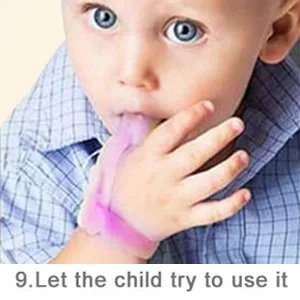 Baby Finger Protector Silicone Adjustable Thumb Sucker Finger Guard to Stop Thumb Sucking for Toddlers (Purple) - product information 4