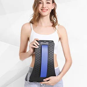 Uucolor back extension back massage support back stretcher 3 steps adjustable backhow for posture correction back pain and relief (blue) - product information 2