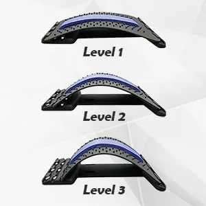 Uucolor back extension back massage support back stretcher 3 steps adjustable backhow for posture correction back pain and relief (blue) - product information 5