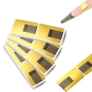 Self-adhesive nail stencils nail form for nail art nail stencils for gel nails & nail extensions (144 pieces) - product information 7