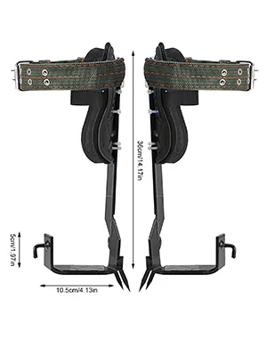 Tree climbing crampons stainless steel tree climbing spikes tree climbing spike set crampons tree stainless steel with straps and gloves for tree work 2Claws - product information 3