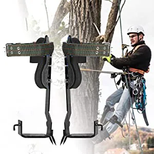 Tree climbing crampons stainless steel tree climbing spikes tree climbing spike set crampons tree stainless steel with straps and gloves for tree work 2Claws - product information 9