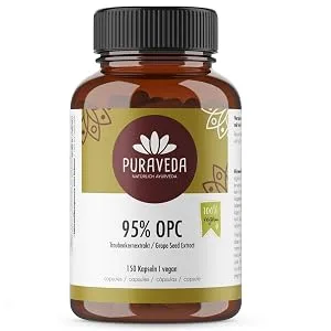 OPC grape seed extract capsules high dose - 400mg pure OPC - 95% real OPC content - Vegan - 100% without additives - product information 2