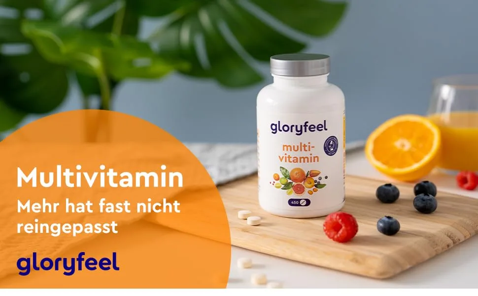 Multivitamin high -dose - 450 tablets - valuable minerals & all A -Z vitamins - 15 months stock - supports the immune system* - laboratory testing without additives in Germany - Multivitamin nahrungsergänzungsmittel immunsystem stärken vitamine vitamin multivitamin kapseln
