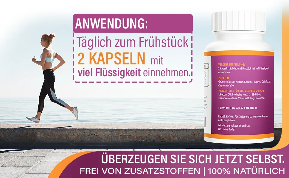 Adema Nutrition KETO BURN capsules - original high dose for men and women - 30 day course - product information 4