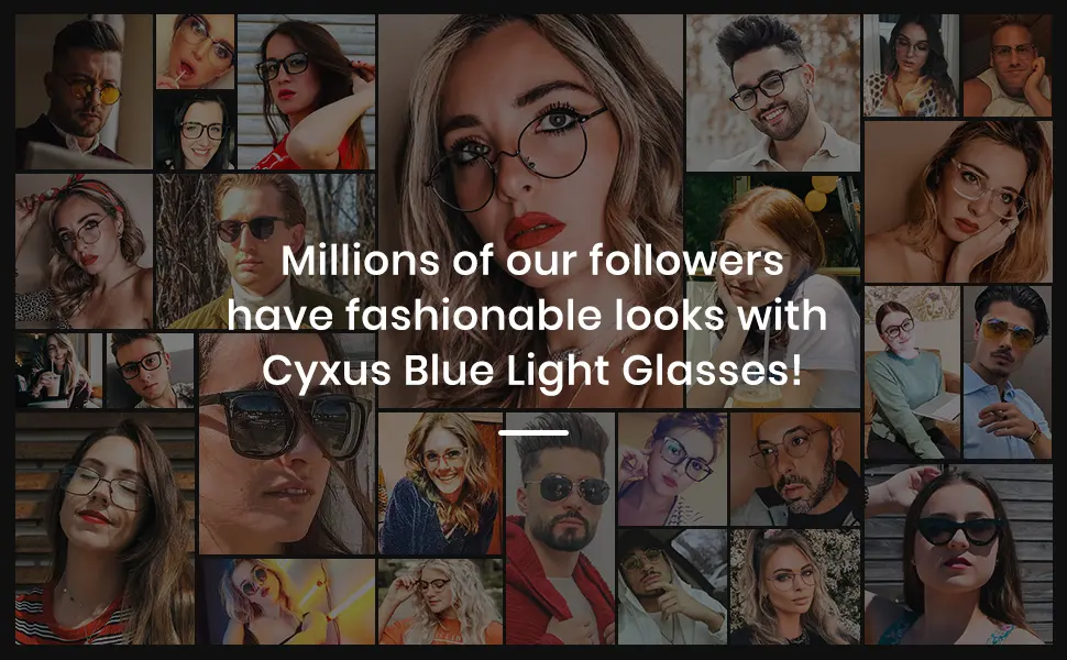 Cyxus Glasses Blue Light Filter Glasses Without Prescription Anti Blue Light from Laptops Smartphones Tablets and Other Screens Glasses-14 - Blaulichtfilter Brille Damen