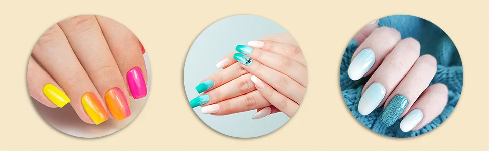 HanyoSheng nail art rendering tools dab brush nail design brushes pigment brushes pigment application for professional use or use at home for UV gel and wrong nails - product information 4