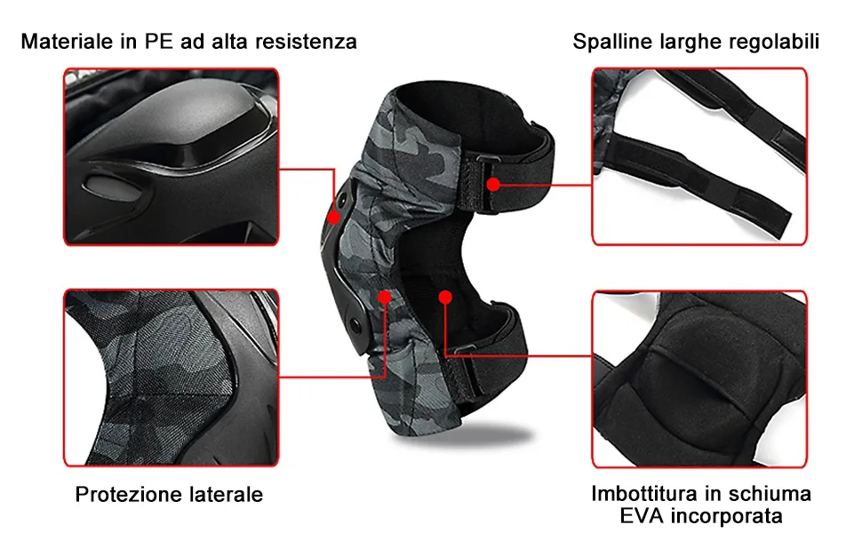 Lixada Knee Protectors for Cyclists Knee Pads Protective Gear for Motocross Skiing Horse Riding Type 1 - product information 2