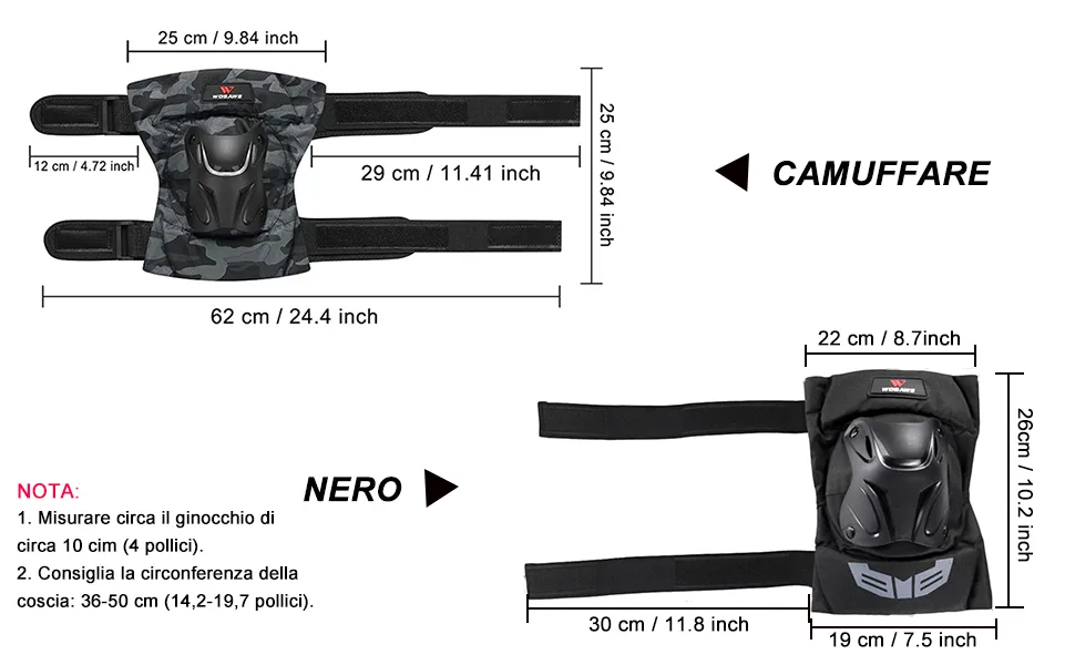 Lixada Knee Protectors for Cyclists Knee Pads Protective Gear for Motocross Skiing Horse Riding Type 1 - product information 6