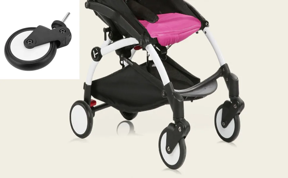 Stroller rubber bikes strollers front/rear wheels Replacement accessories for Yoya Vovo Wheel strollers with tools (1 pair front Wheel) - product information 1