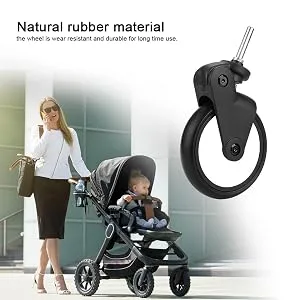 Stroller rubber bikes strollers front/rear wheels Replacement accessories for Yoya Vovo Wheel strollers with tools (1 pair front Wheel) - product information 2