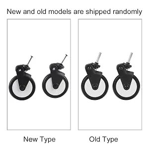 Stroller rubber bikes strollers front/rear wheels Replacement accessories for Yoya Vovo Wheel strollers with tools (1 pair front Wheel) - product information 3