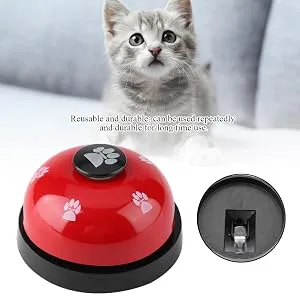 FDIT pet training press bell dog door bell and press bell iron robust durable pet bell for dog toilet training bell blue - product information 5