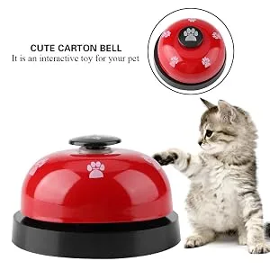 FDIT pet training press bell dog door bell and press bell iron robust durable pet bell for dog toilet training bell blue - product information 6