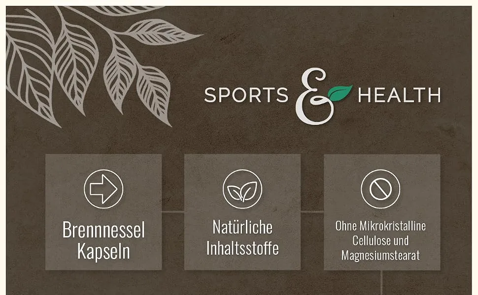 Nettle capsules - 200 capsules - High dose 900mg per daily dose - Vegan - No additives - Nettle - Brennnessel Kapseln