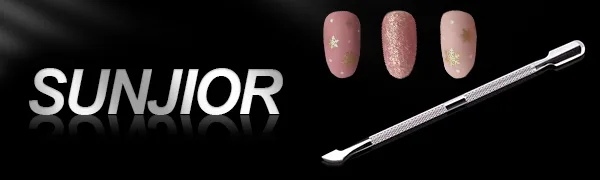 Professional cuticle pusher stainless steel cuticle pusher 2-sided for manicure foot care nail art - product information 1