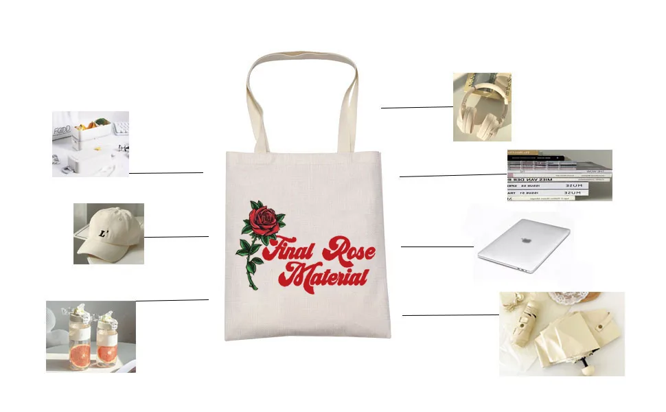 LEVLO Bachelorette Party Zippered Cosmetic Bag Inspired by the TV Series "Final Rose" Final Rose Materia  - product information 9