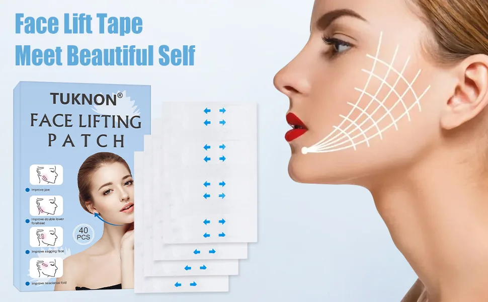 Facelifting Sticker Tape Lift Face Sticker Invisible Thin Adhesive Tape Makeup Tools for Double Chin V Face 40 Pieces - product information 2