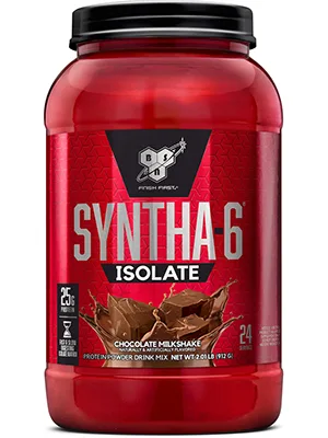 BSN Syntha-6 Isolate Protein Powder Drink Mix Chocolate Milkshake 2.01 lb (912 g) - SYNTHA-6 ISOLATE a 50/50 blend of Whey Protein Isolate and Milk Protein Isolate