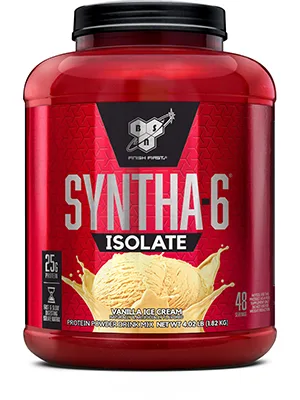 BSN Syntha-6 Isolate Protein Powder Drink Mix Vanilla Ice Cream 4.02 lbs (1.82 kg) - SYNTHA-6 ISOLATE a 50/50 blend of Whey Protein Isolate and Milk Protein Isolate