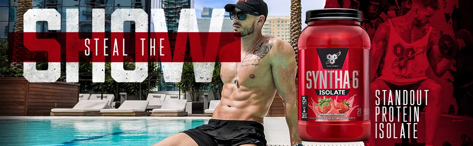 BSN Syntha-6 Isolate Protein Powder Drink Mix Vanilla Ice Cream 4.02 lbs (1.82 kg) - SYNTHA-6 ISOLATE a 50/50 blend of Whey Protein Isolate and Milk Protein Isolate. Standout protein.