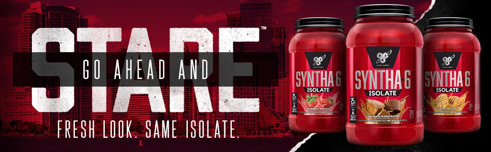 BSN Syntha-6 Isolate Protein Powder Drink Mix Vanilla Ice Cream 4.02 lbs (1.82 kg) - SYNTHA-6 ISOLATE premium protein powder a 50/50 blend of Whey Protein Isolate & Milk Protein Isolate