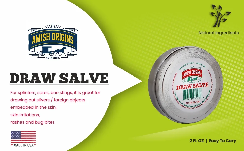 Amish Origins Draw Salve 2 fl oz (56.7 gr) - Draw salve image one