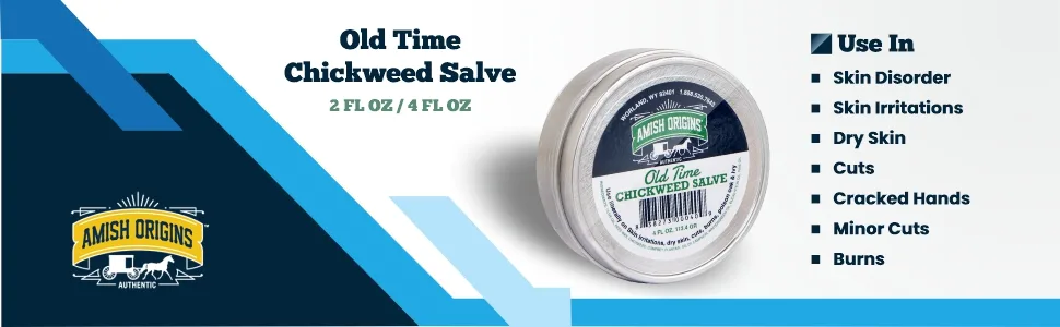Amish Origins Old Time Chickweed Salve 2 fl oz (56.7 gr) - product information 3