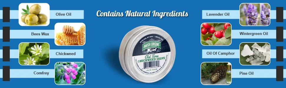 Amish Origins Old Time Chickweed Salve 2 fl oz (56.7 gr) - product information 5