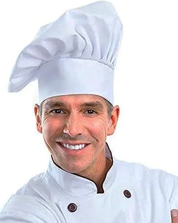 Cooking Chef's Hat 1 Piece Elastic Chef's Hat Unisex Chef's Hat for Kitchen Home Restaurant and Hotel White - Kochen Kochmütze