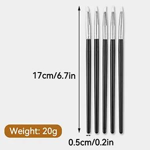 5 Pieces Shaper Silicone Pen for Shaping Modelling Brush Clay Shaper Modelling Tool Brush Colour Shaper Soft Version - Modellier-Pinsel