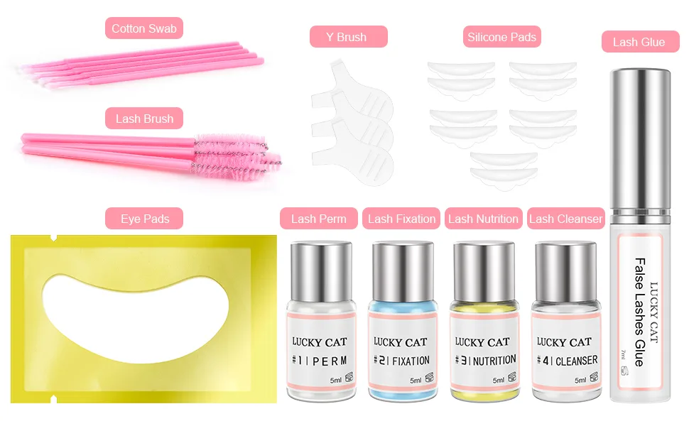 2024 eyelash lifting set eyelash extension kit professional lash lifting kit eyelash waves starter kit lash lift kit ideal for parties birthdays halloween festivals - product information 2