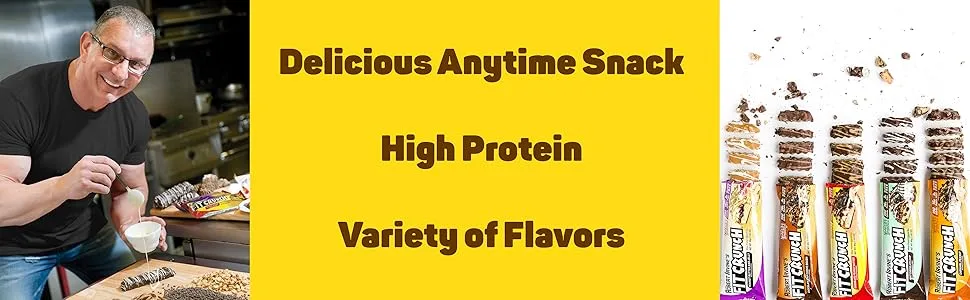 FITCRUNCH Whey Protein Baked Bar Peanut Butter 12 Bars (3.10 oz) 88 g Each - product information 2