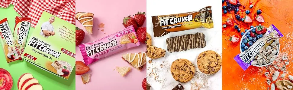 FITCRUNCH Whey Protein Baked Bar Peanut Butter 12 Bars (3.10 oz) 88 g Each - product information 3
