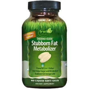 Irwin Naturals Thermo-Burn Stubborn Fat Metabolizer 60 Liquid Soft-Gels - Thermo-Burn Stubborn Fat Metabolizer