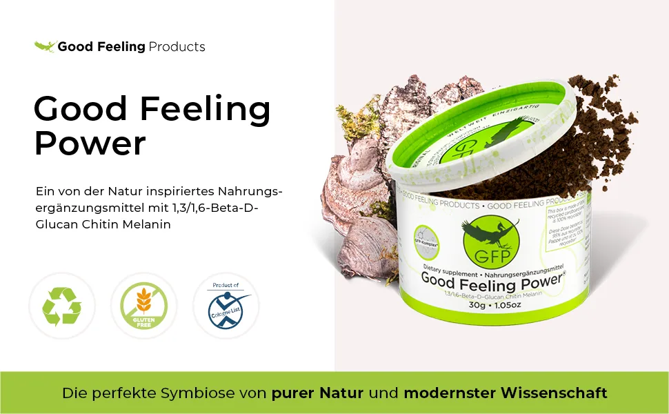 Good Feeling Power | 30g | The GFP-Complex from the tinder fungus | The original tinder fungus powder - Good Feeling Products, Zunderschwamm Pulver